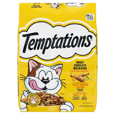 Temptations Tasty Chicken dry cat food 20 lb bag in Mount Gilead, OH