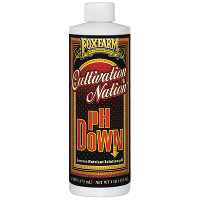 FoxFarm Cult Nation pH Down liquid concentrate for hydroponics in Galion, OH