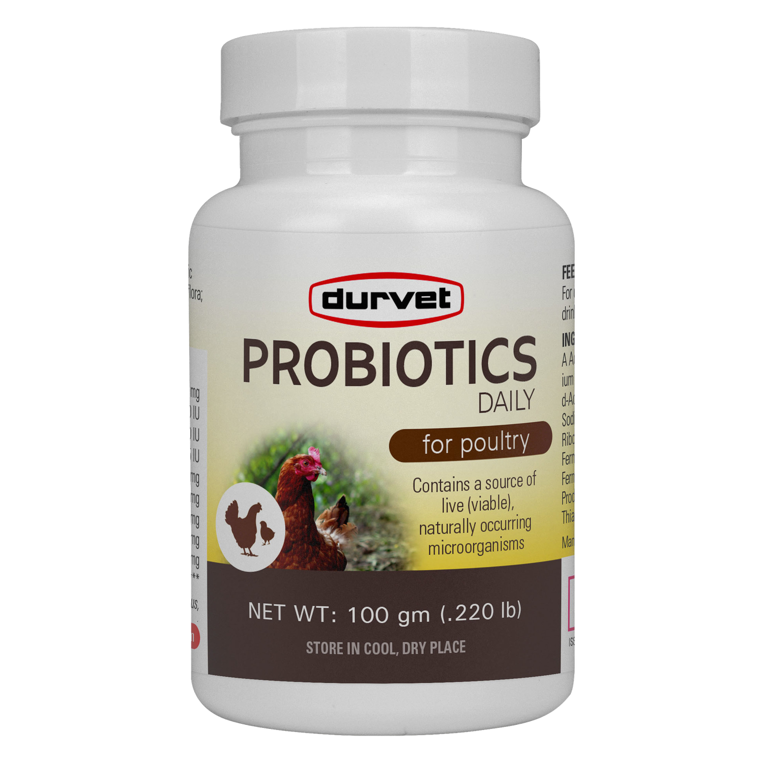 Durvet Probiotics Daily Poultry Supplement for chicken health in Galion, OH