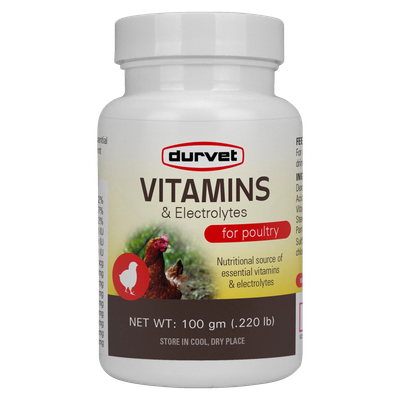 Durvet Vitamins and Electrolytes for poultry health in New Washington, OH
