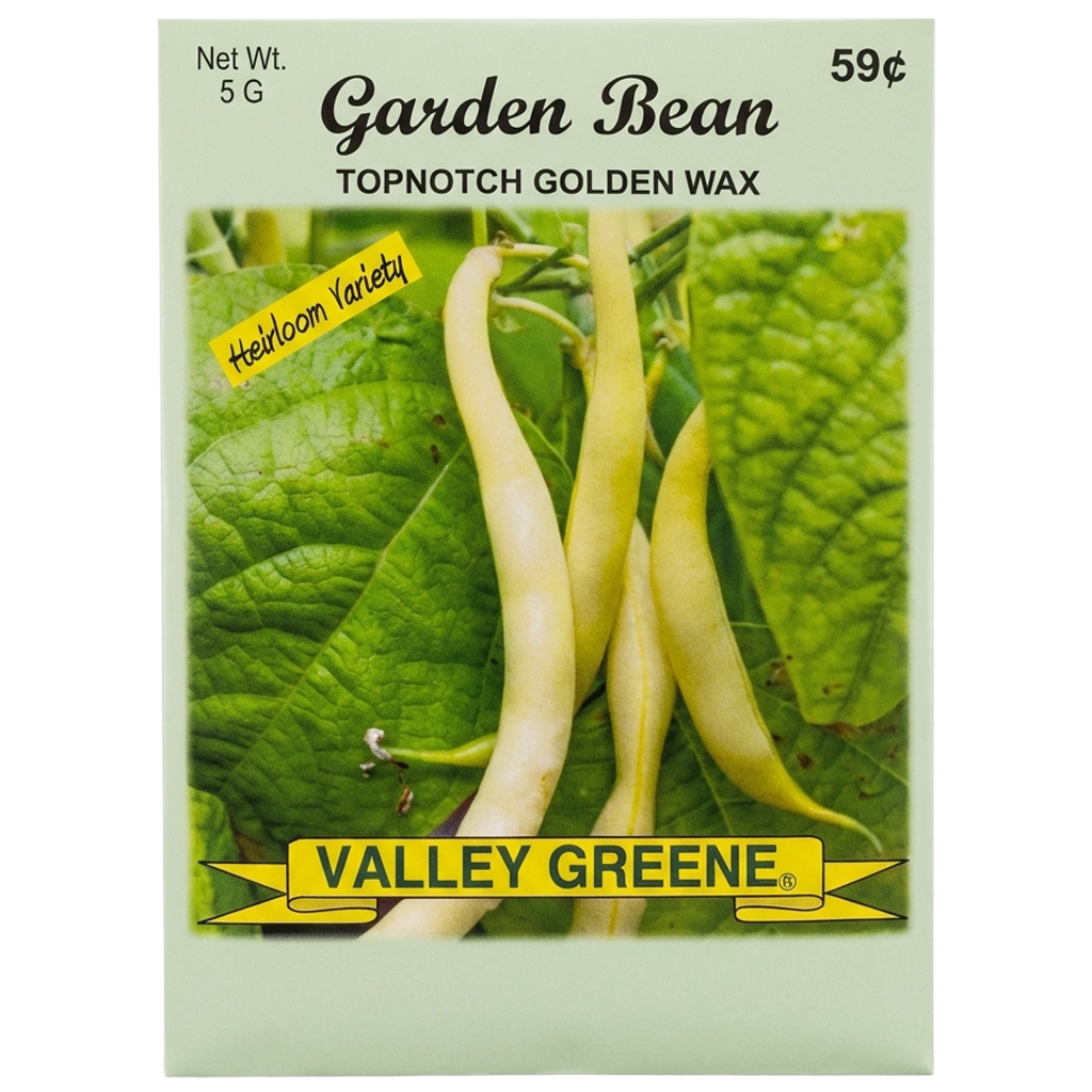 Topnotch Golden Wax bush bean heirloom seeds for home gardens in Galion.