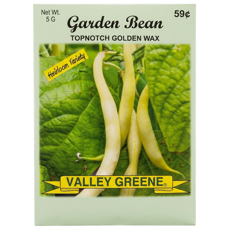 Topnotch Golden Wax bush bean heirloom seeds for home gardens in Galion.