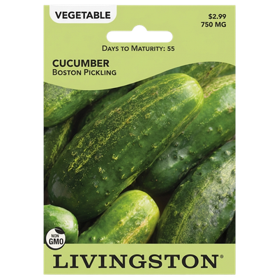 Cucumber Boston Pickling non-GMO garden seeds for home growers in Galion.