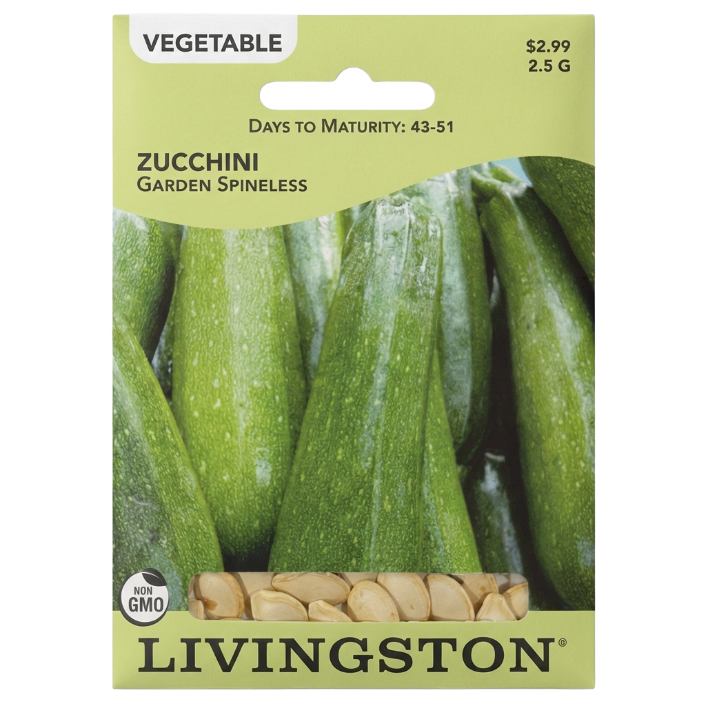 Zucchini Garden Spineless seeds in Galion for high-yield, non-GMO summer harvests.