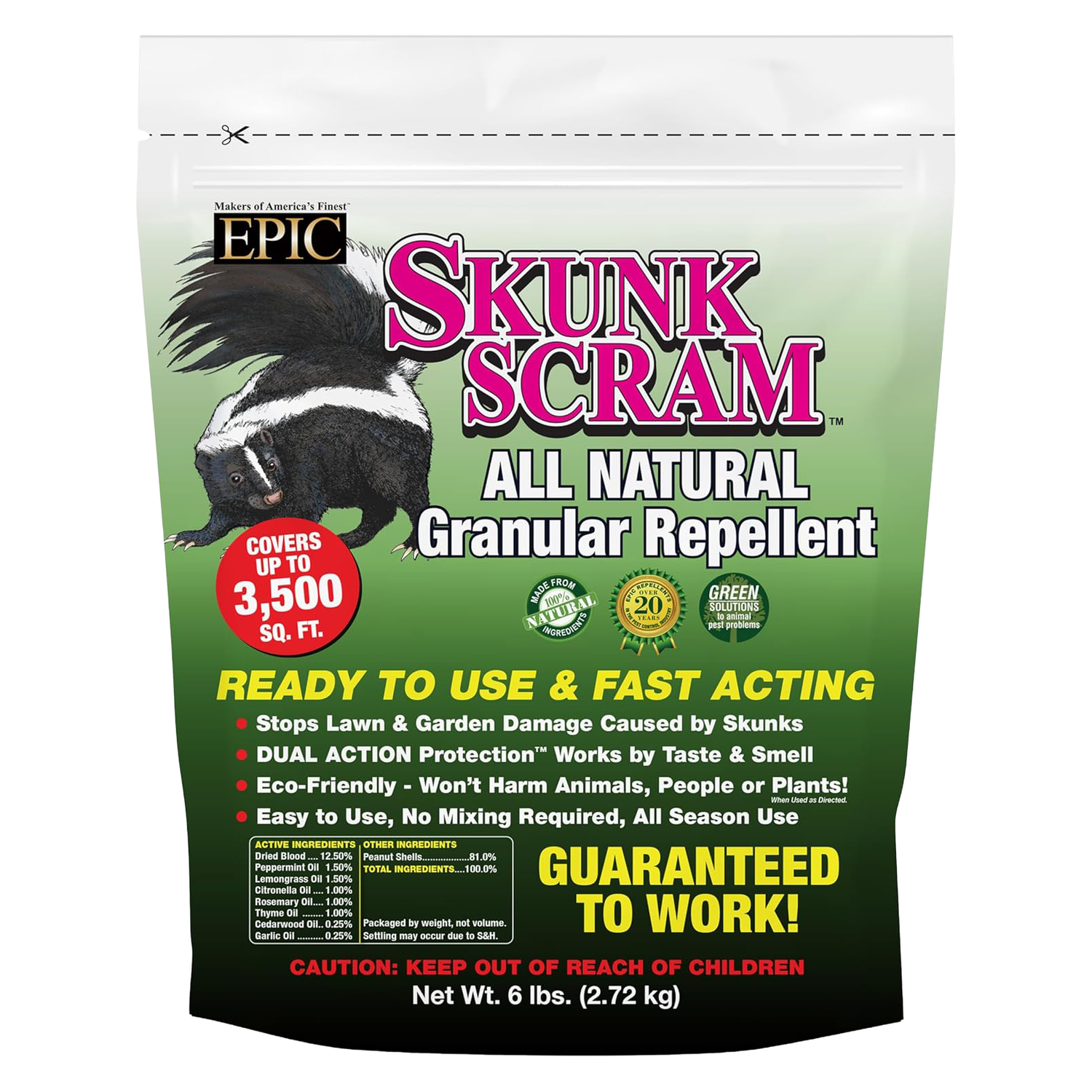 Skunk Scram Professional Grade repellent for homeowners in Ontario, OH