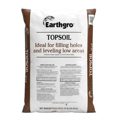 Earthgro Topsoil 40 lb bags for garden leveling in Mount Gilead, OH