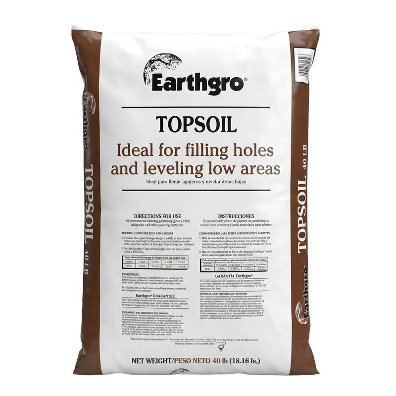 Earthgro Topsoil 40 lb bags for garden leveling in Mount Gilead, OH