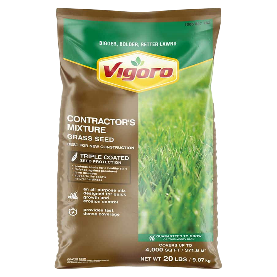 Vigoro Contractor’s Grass Seed Mix for quick lawn coverage in Bucyrus, OH