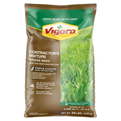 Vigoro Contractor’s Grass Seed Mix for quick lawn coverage in Bucyrus, OH