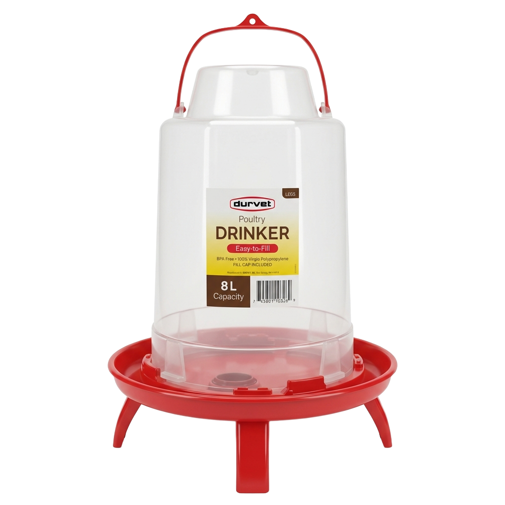 Durvet 8 Liter poultry drinker for large flocks in New Washington, OH