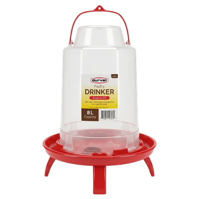 Durvet 8 Liter poultry drinker for large flocks in New Washington, OH