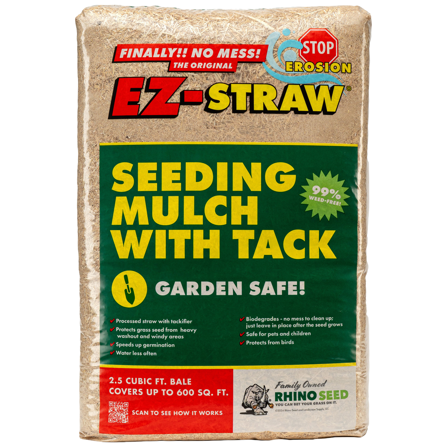 EZ Straw Seeding Mulch with Tack 2.5 cu ft for sale in Galion, OH