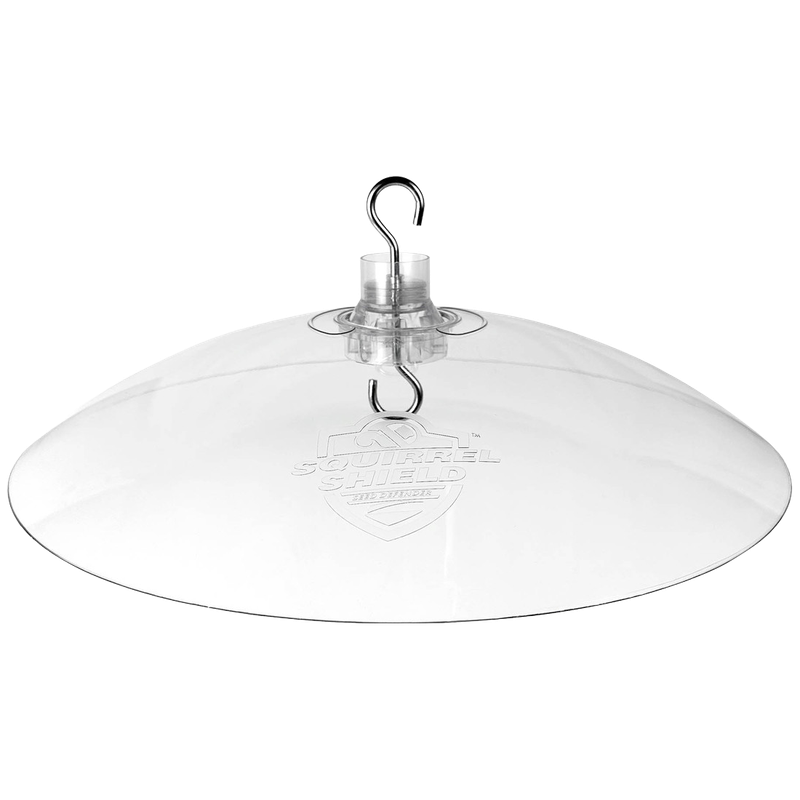 Squirrel Shield 16 inch clear plastic dual mount bird feeder baffle Galion OH Crawford County