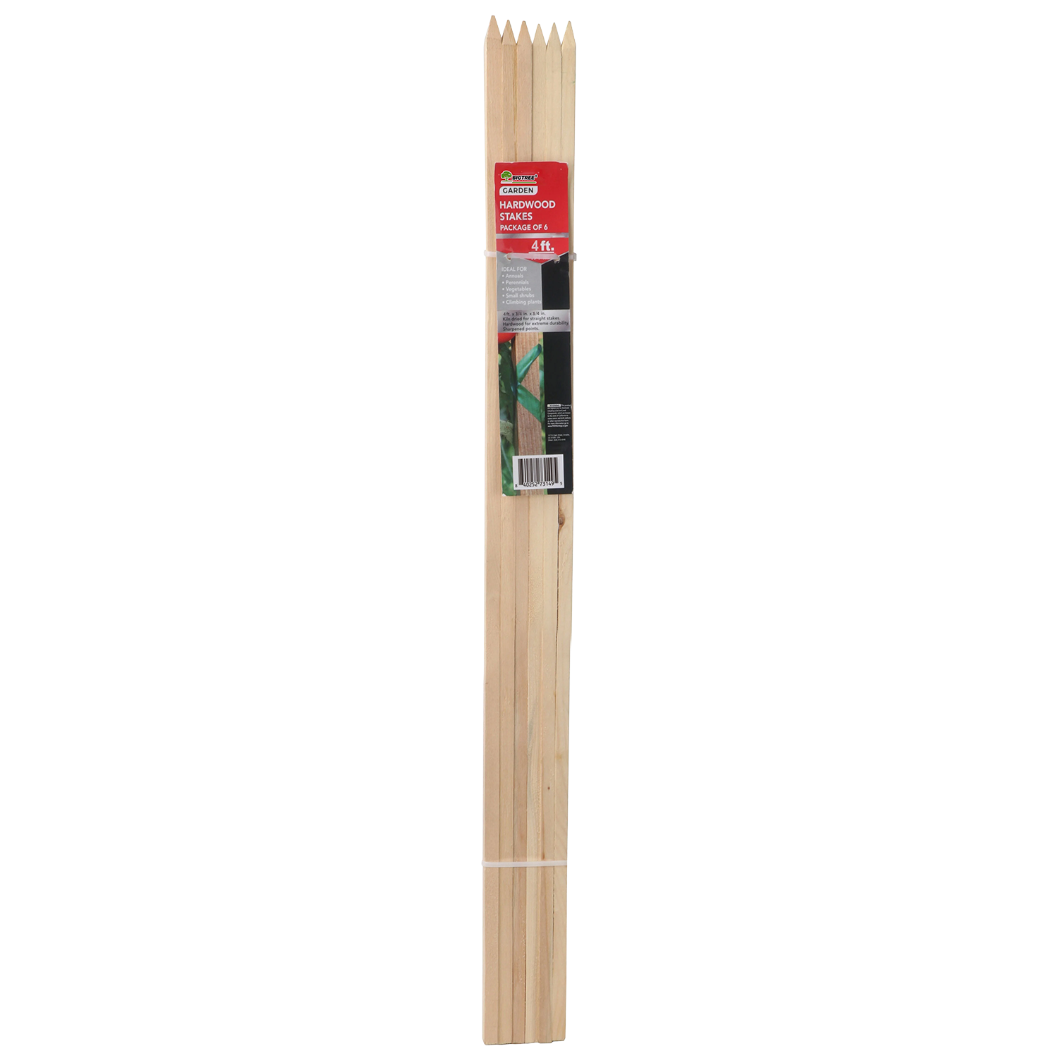 BigTree Hardwood Garden Stakes 4ft 6-Pack - Liberty Farm Galion OH