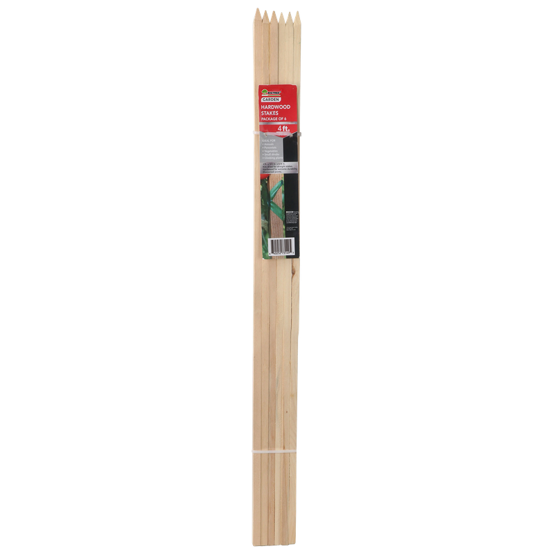 BigTree Hardwood Garden Stakes 4ft 6-Pack - Liberty Farm Galion OH
