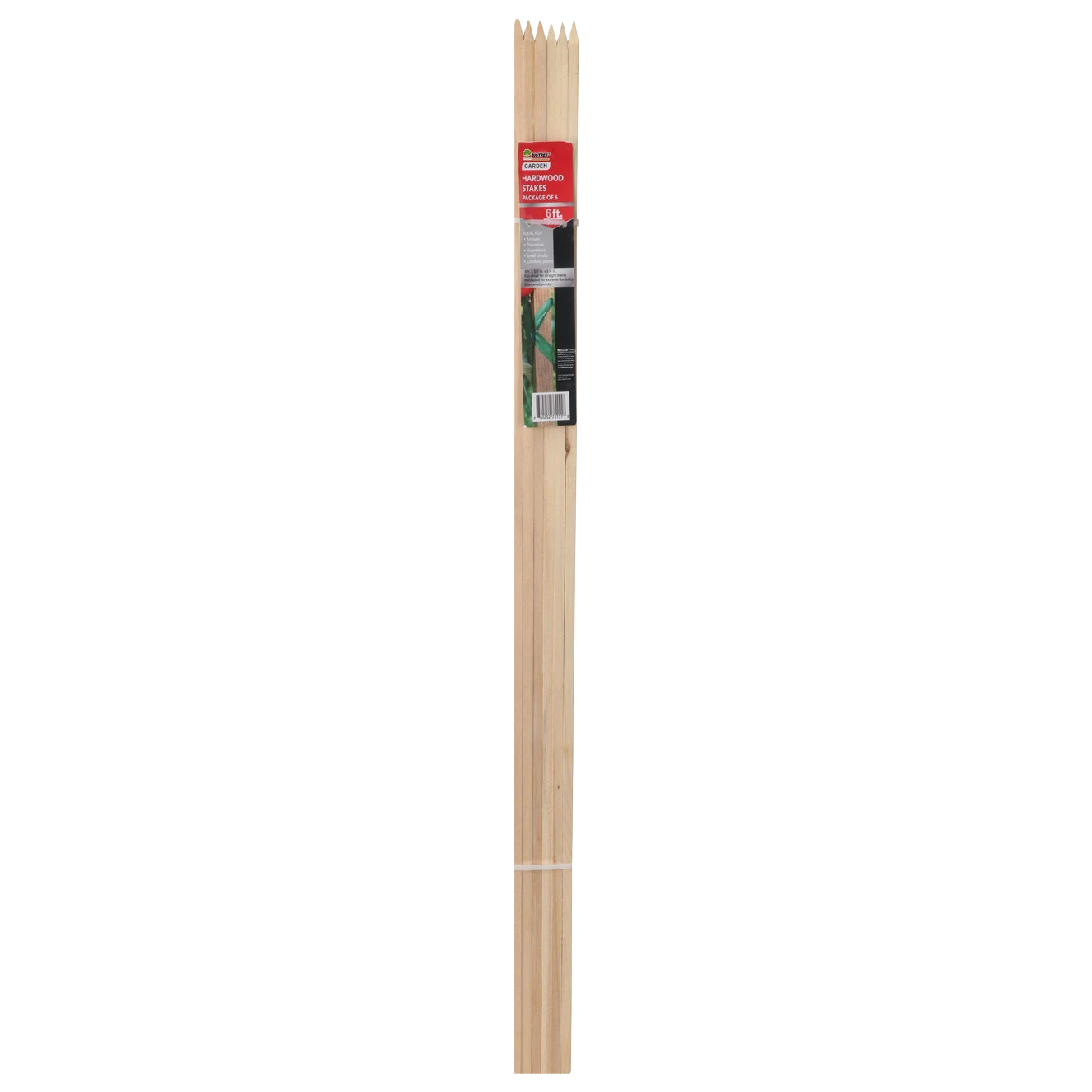BigTree Hardwood Garden Stakes 6ft 6-Pack - Liberty Farm Galion OH