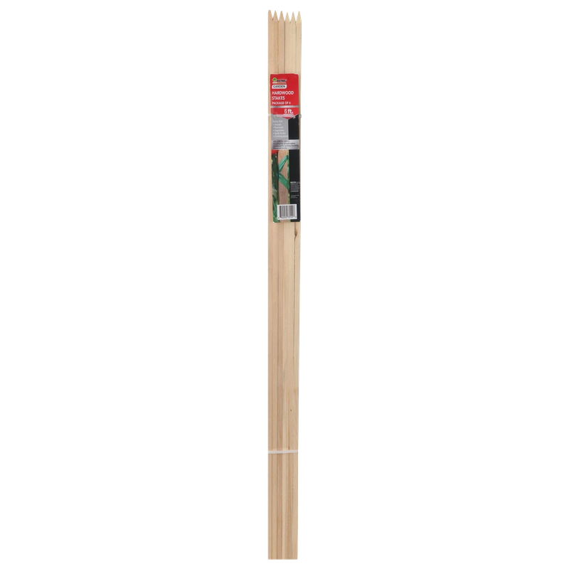 BigTree Hardwood Garden Stakes 6ft 6-Pack - Liberty Farm Galion OH