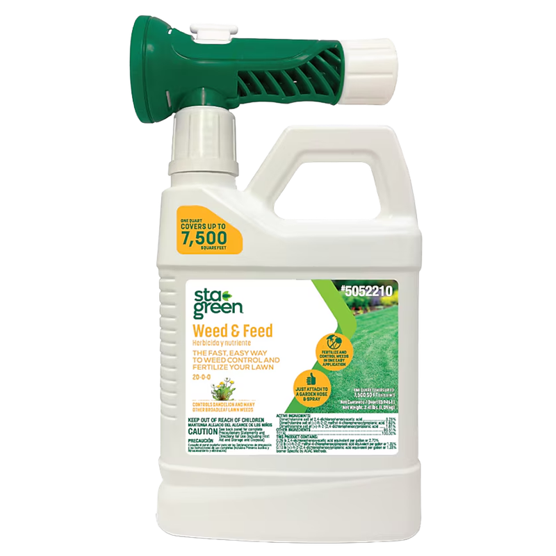 Sta-Green All Season 20-0-0 Weed &amp; Feed Fertilizer 32 oz | Liberty Farm, Home &amp; Garden | Galion, Ohio