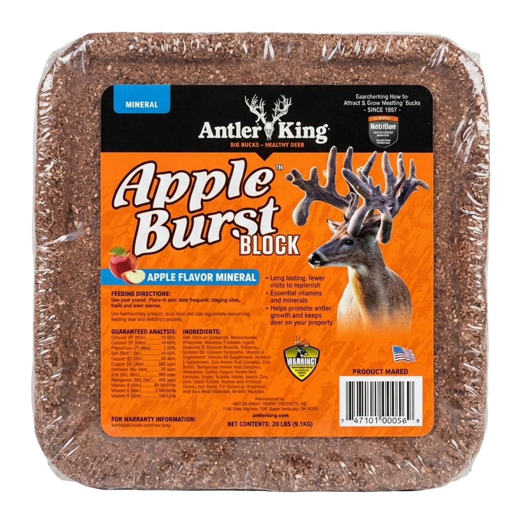 Antler King Apple Burst Mineral Block 20 lb deer lick block | Liberty Farm, Home &amp; Garden, Galion OH