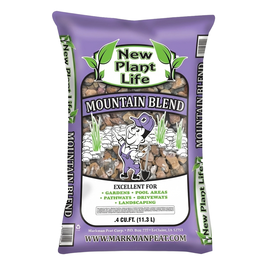 New Plant Life Mountain Blend 0.5 cf - decorative stone blend for gardens, pathways and pool areas | Available at Liberty Farm, Home &amp; Garden in Galion, Ohio