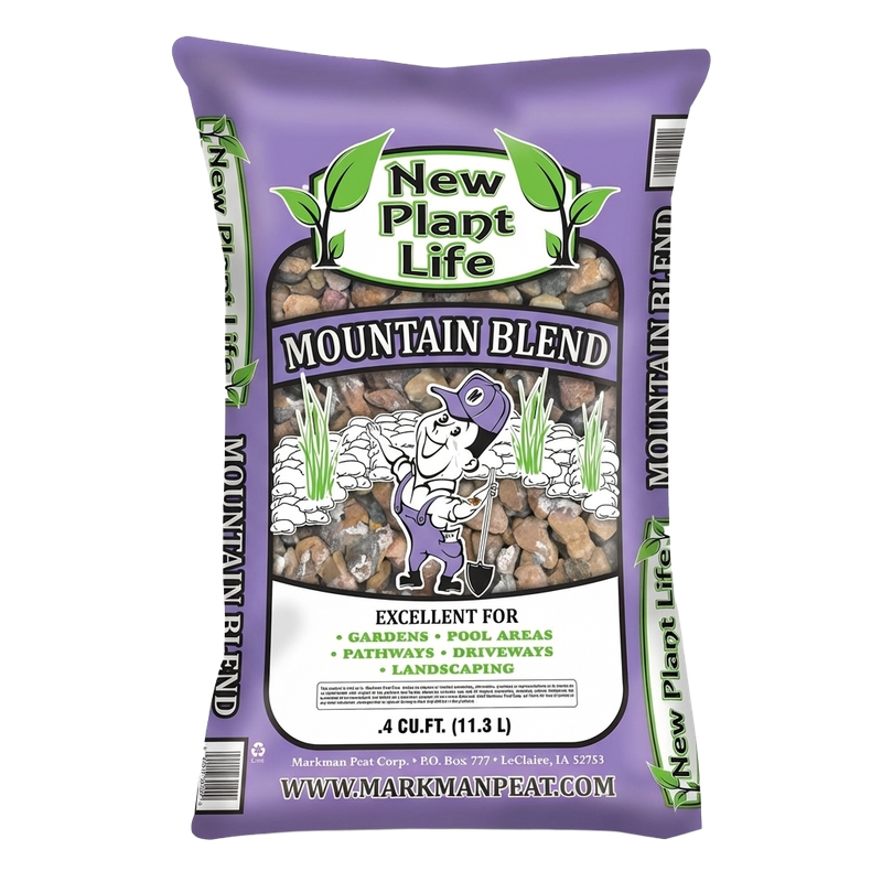 New Plant Life Mountain Blend 0.5 cf - decorative stone blend for gardens, pathways and pool areas | Available at Liberty Farm, Home &amp; Garden in Galion, Ohio