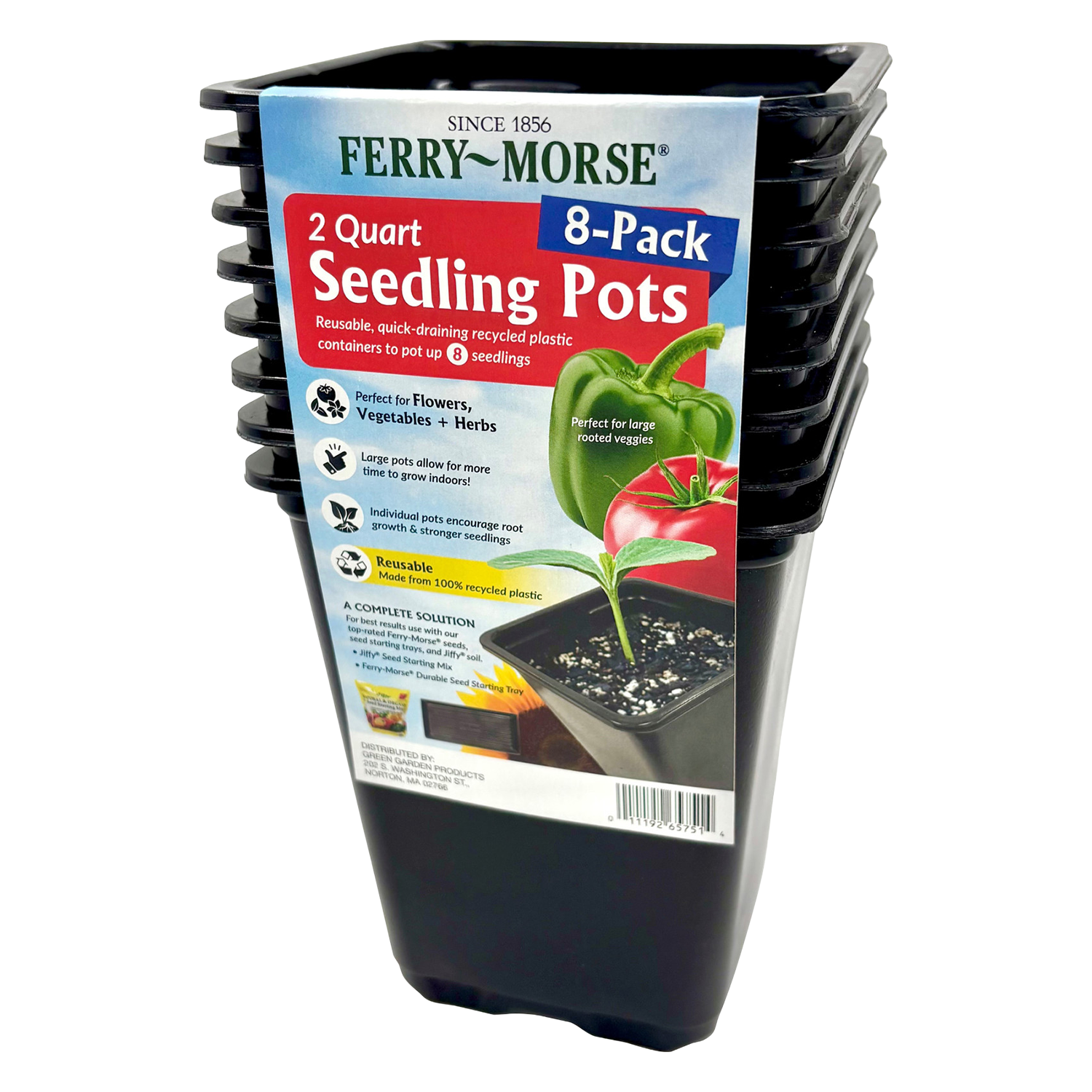 Ferry-Morse Seedling Pots 2 qt 8-Pack — Liberty Farm, Home &amp; Garden, Galion, Ohio