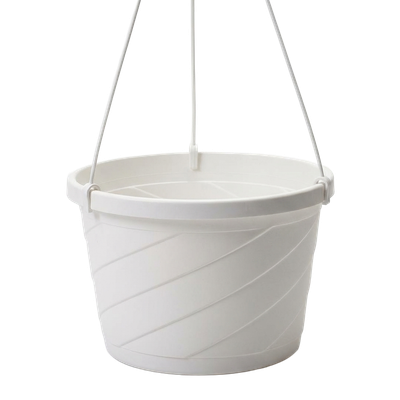 Euro-Style Hanging Basket (10 in) White - Liberty Farm, Home &amp; Garden