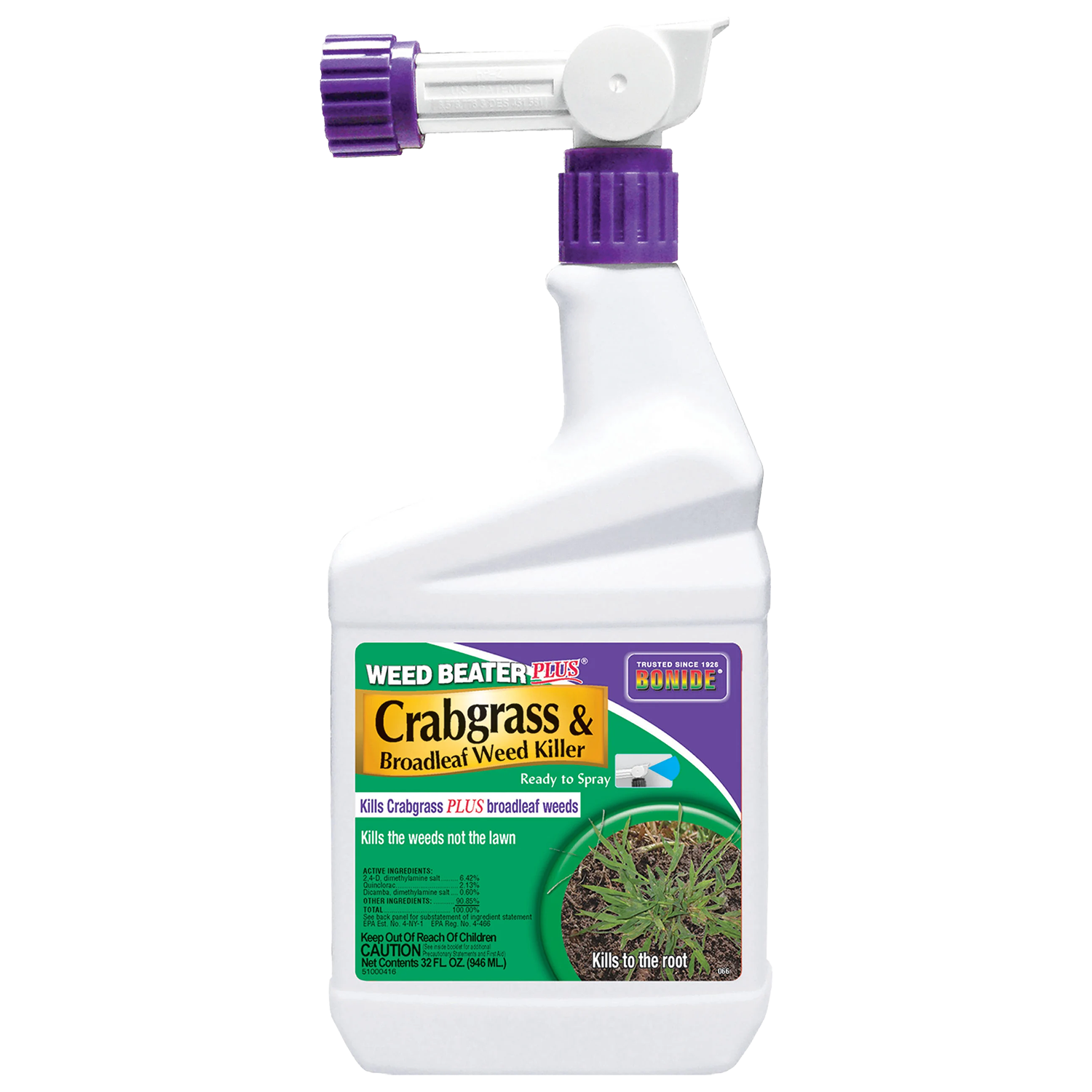Bonide Weed Beater Plus Crabgrass &amp; Broadleaf Weed Killer RTS (1 qt)