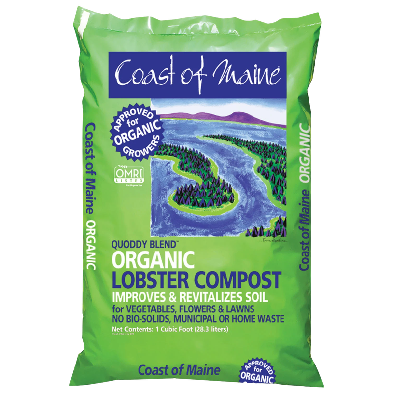 Coast of Maine Quoddy Blend Organic Lobster Compost (1 CF) - Liberty Farm, Home &amp; Garden