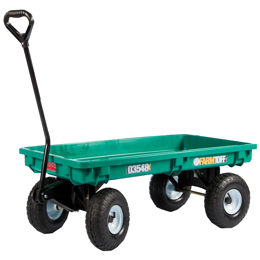 FARM-TUFF Plastic Deck Wagon with Flat Free Tires | Available at Liberty Farm, Home &amp; Garden in Galion, Ohio
