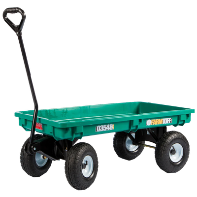 FARM-TUFF Plastic Deck Wagon with Flat Free Tires | Available at Liberty Farm, Home &amp; Garden in Galion, Ohio