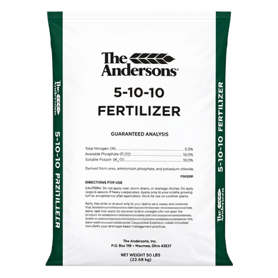 The Andersons 5-10-10 Fertilizer 50 lb bag — available at Liberty Farm, Home &amp; Garden in Galion, Ohio