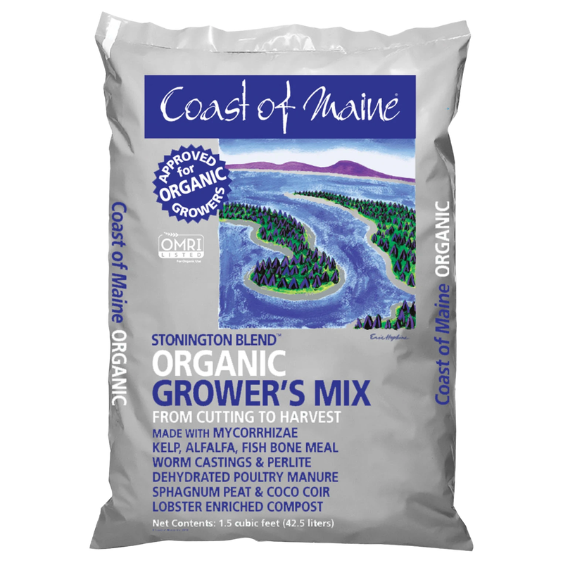 Coast of Maine Stonington Blend Organic Platinum Grower's Mix 1.5 CF — OMRI Listed premium organic potting soil | Liberty Farm, Home &amp; Garden