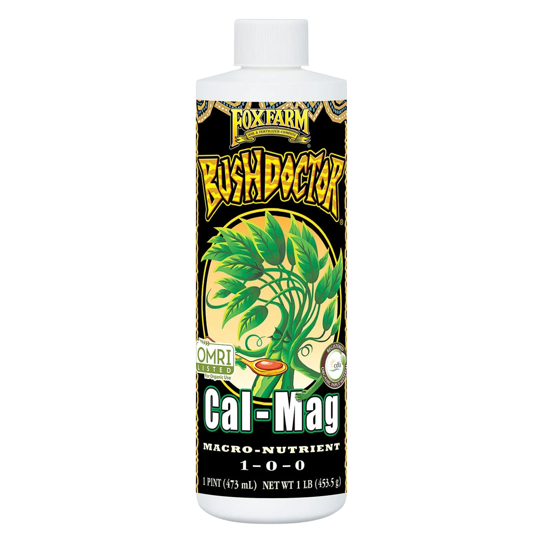 FoxFarm Bush Doctor Cal-Mag 1 pint - liquid calcium &amp; magnesium supplement for tomatoes, peppers, and garden plants | Liberty Farm, Home &amp; Garden