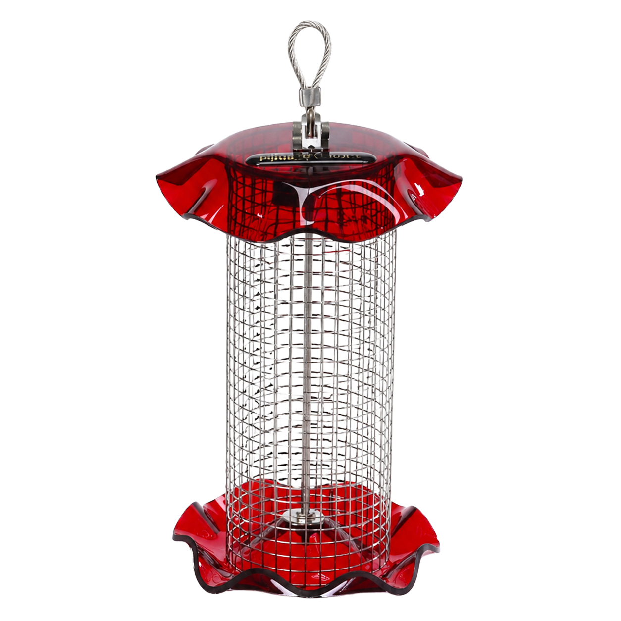 Bird's Choice Sunflower Seed Forever Feeder - 1 lb stainless steel mesh seed feeder in red | Liberty Farm, Home &amp; Garden