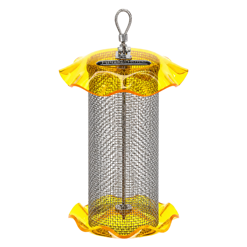 Bird's Choice Nyjer Seed Forever Feeder -- stainless steel mesh finch feeder for goldfinches and siskins | Liberty Farm, Home and Garden