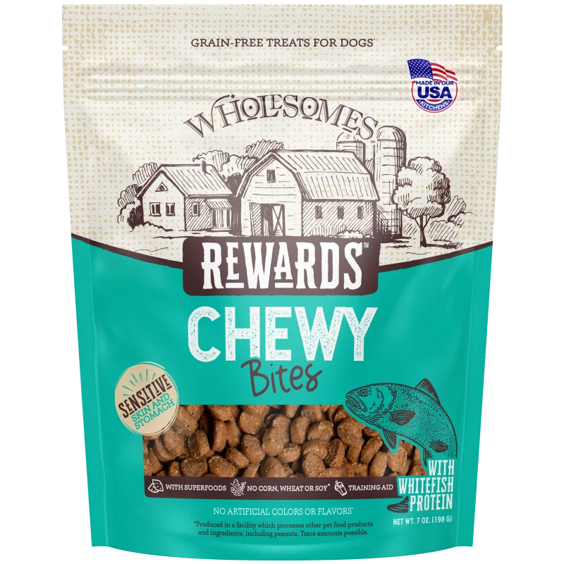 Wholesomes Rewards Chewy Whitefish Bites 7 oz | Liberty Farm, Home &amp; Garden, Galion OH