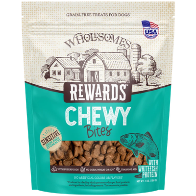 Wholesomes Rewards Chewy Whitefish Bites 7 oz | Liberty Farm, Home &amp; Garden, Galion OH