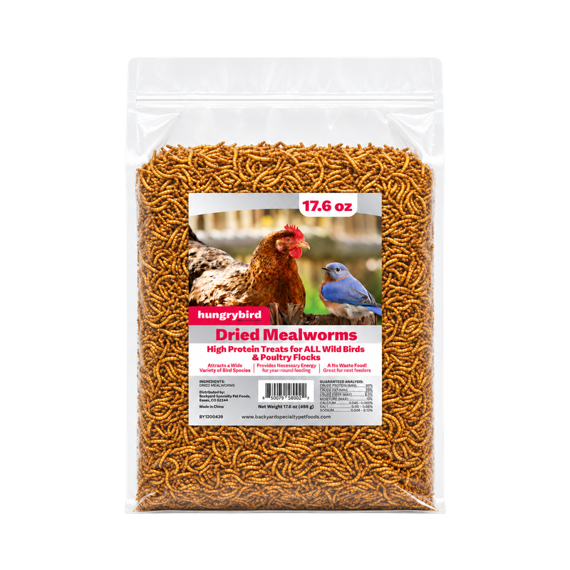 Hungrybird Dried Mealworms 17.6 oz | Liberty Farm, Home &amp; Garden, Galion Ohio
