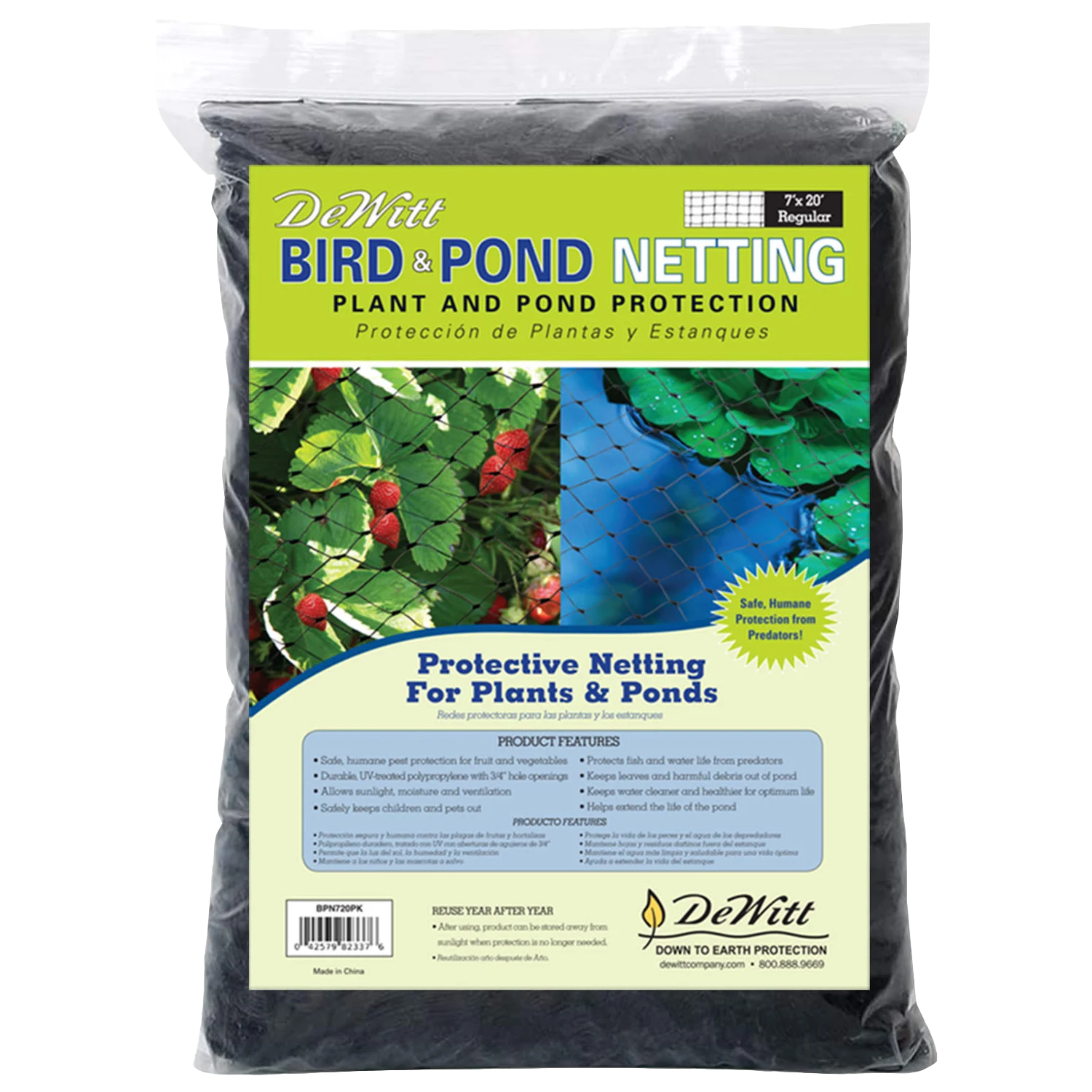 Dewitt Bird and Pond Netting 7x20 ft | Liberty Farm, Home &amp; Garden, Galion Ohio