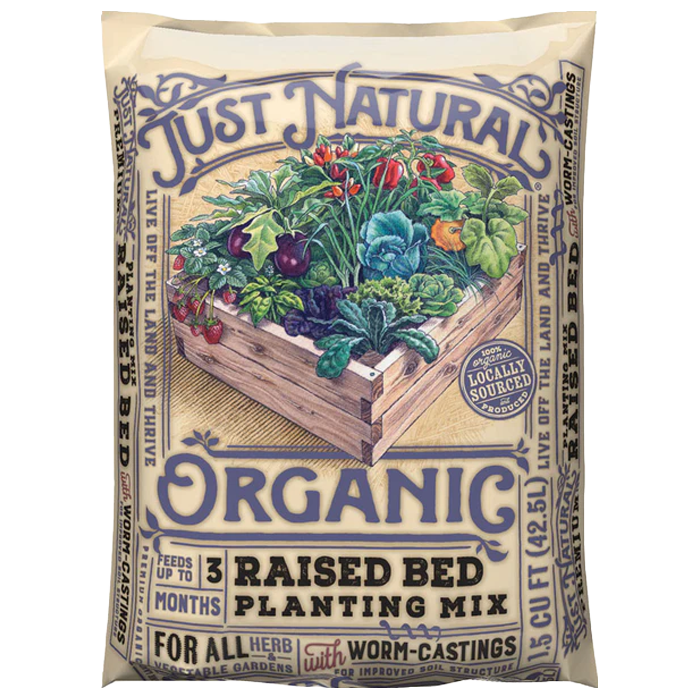 Just Naturals Organic Raised Bed Mix 1.5 CF | Liberty Farm, Home &amp; Garden, Galion Ohio