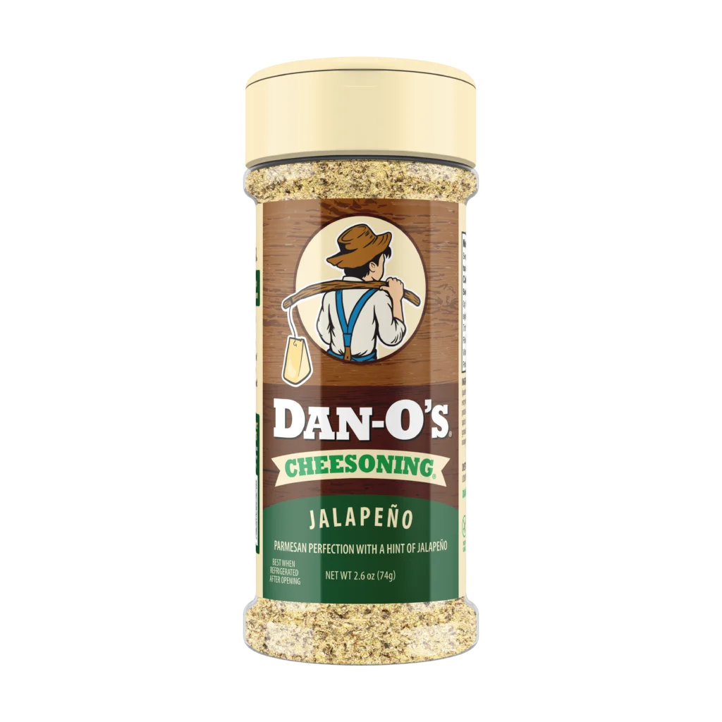 Dan-O's Jalapeño Cheesoning Seasoning 2.6 oz shaker bottle