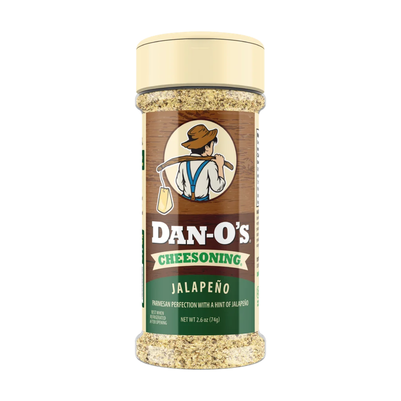 Dan-O's Jalapeño Cheesoning Seasoning 2.6 oz shaker bottle