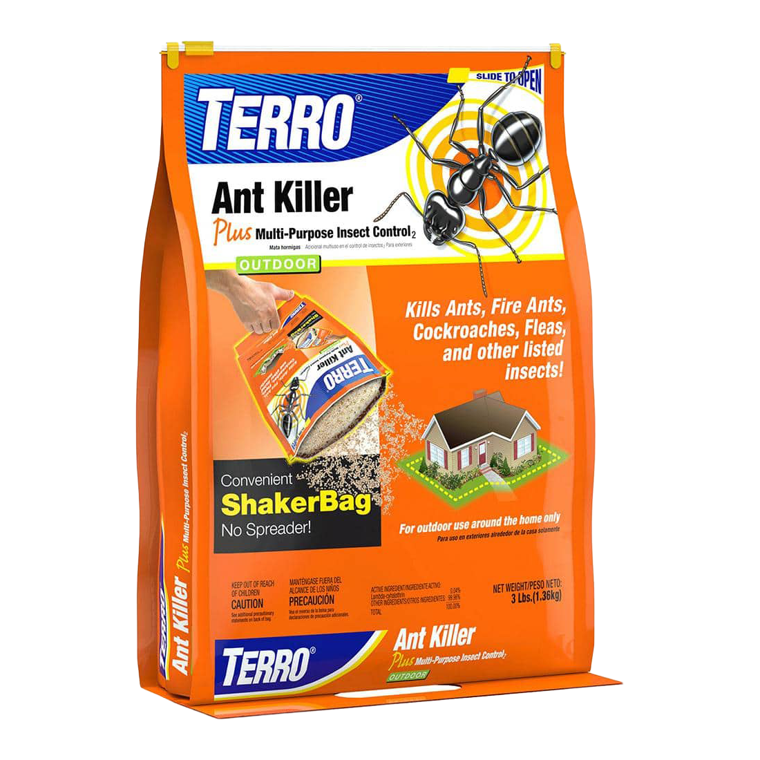 Terro Ant Killer Plus Shaker Bag 3 lb — front of package | Liberty Farm, Home &amp; Garden