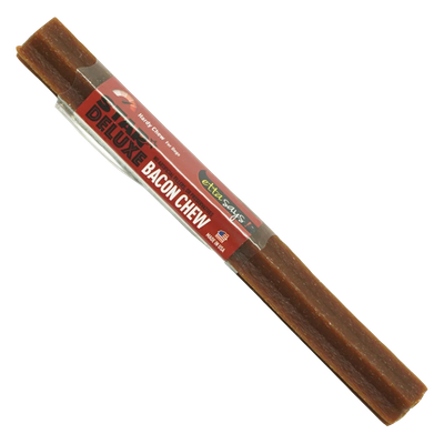 Etta Says! Bacon Star Deluxe Premium Chew 7 inch dog chew with real bacon flavor, made in USA