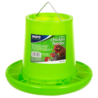 Ware Medium Chicken Feeder 6.6 lb capacity for backyard poultry flocks