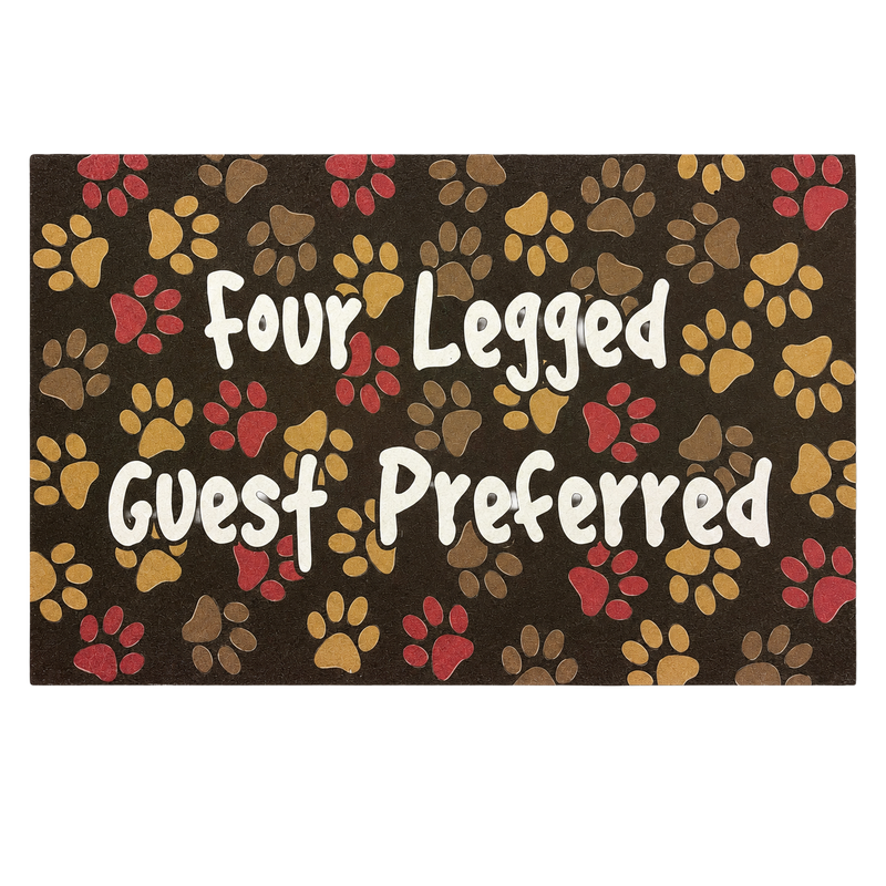 Recycled Rubber Decorative Doormat – Four-Legged Guests Preferred