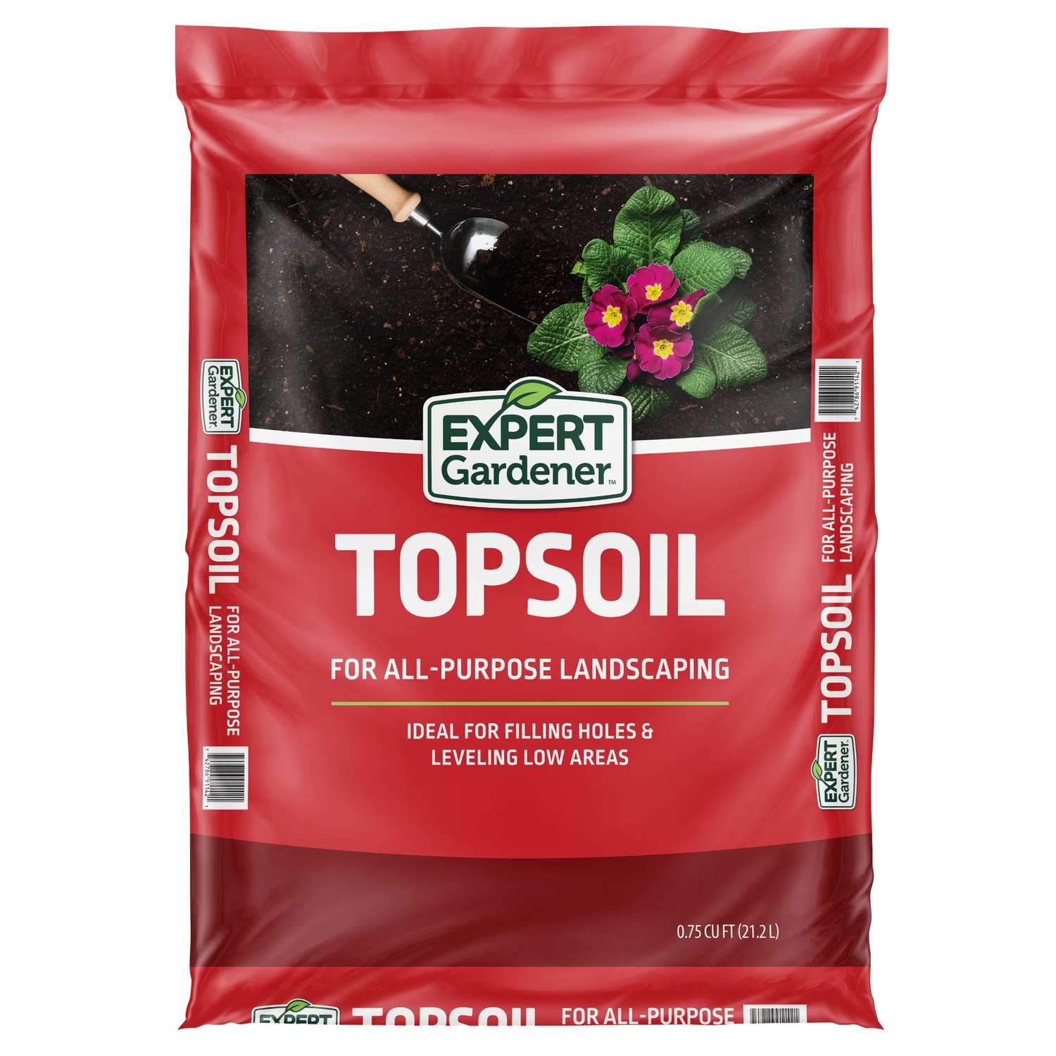 Front of Expert Gardener Topsoil 0.75 cu ft bag