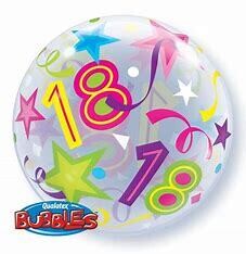 "22"" BRILLIANT STARS 18 BUBBLE"
