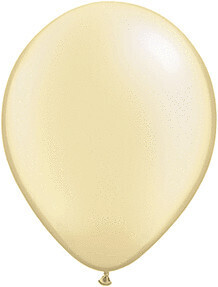"11"" PEARL IVORY LATEX BALLOONS"
